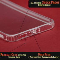 VAKIBO Premium Clear 1.5MM Thick Transparent Soft TPU Rubber Back Cover Case With Camera Protection Suitable for Samsung Galaxy S23 Plus