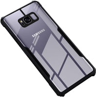 VAKIBO Super Premium Black Border Transparent Case With Corner Protection & Camera Protection Suitable for Samsung S8 Plus