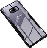 VAKIBO Super Premium Black Border Transparent Case With Corner Protection & Camera Protection Suitable for Samsung S8 Plus