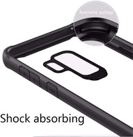 VAKIBO Super Premium Black Border Transparent Case With Corner Protection & Camera Protection Suitable for Samsung S9