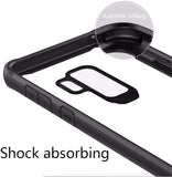 VAKIBO Super Premium Black Border Transparent Case With Corner Protection & Camera Protection Suitable for Samsung S9