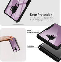 VAKIBO Super Premium Black Border Transparent Case With Corner Protection & Camera Protection Suitable for Samsung S9 Plus