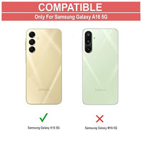 VAKIBO Best Selling Black and Transparent Back Cover Case Made With Soft TPU and Acrylic With 4 Corner and Camera Protection Suitable for Samsung Galaxy A16