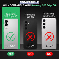 VAKIBO Premium Clear 1.5MM Thick Transparent Soft TPU Rubber Back Cover Case With Camera Protection Suitable for Samsung Galaxy S25 Edge
