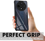 VAKIBO Super Premium Black Border Transparent Case With Corner Protection & Camera Protection Suitable for Oppo F27 Pro