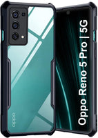 VAKIBO Super Premium Black Border Transparent Case With Corner Protection & Camera Protection Suitable for Oppo Reno 5 Pro