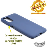 VAKIBO 1.2 MM Thick Blue Coloured Soft TPU Rubber Back Cover Case With Camera Protection Ring Suitable for Mi Poco M3 Pro