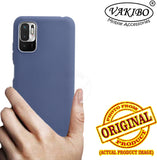 VAKIBO 1.2 MM Thick Blue Coloured Soft TPU Rubber Back Cover Case With Camera Protection Ring Suitable for Mi Redmi Note 10T 5G