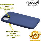 VAKIBO 1.2 MM Thick Blue Coloured Soft TPU Rubber Back Cover Case With Camera Protection Ring Suitable for Apple iPhone 11 Pro Max