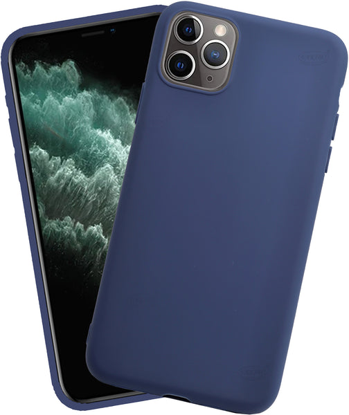 VAKIBO 1.2 MM Thick Blue Coloured Soft TPU Rubber Back Cover Case With Camera Protection Ring Suitable for Apple iPhone 11 Pro Max