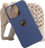 VAKIBO 1.2 MM Thick Blue Coloured Soft TPU Rubber Back Cover Case With Camera Protection Ring Suitable for Apple iPhone 13 Pro