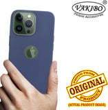 VAKIBO 1.2 MM Thick Blue Coloured Soft TPU Rubber Back Cover Case With Camera Protection Ring Suitable for Apple iPhone 13 Pro