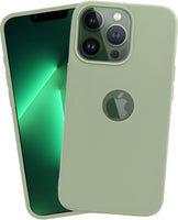 VAKIBO 1.2 MM Thick Pista Green Coloured Soft TPU Rubber Back Cover Case With Camera Protection Ring Suitable for Apple iPhone 13 Pro