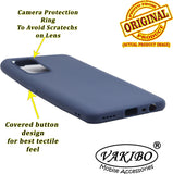 VAKIBO 1.2 MM Thick Blue Coloured Soft TPU Rubber Back Cover Case With Camera Protection Ring Suitable for Realme GT 5G