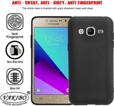 VAKIBO 1.2 MM Thick Black Coloured Soft TPU Rubber Back Cover Case With Camera Protection Ring Suitable for Samsung Galaxy J2 2016