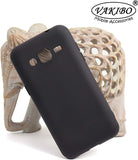 VAKIBO 1.2 MM Thick Black Coloured Soft TPU Rubber Back Cover Case With Camera Protection Ring Suitable for Samsung Galaxy J2 2016