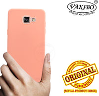 VAKIBO 1.2 MM Thick Peach Coloured Soft TPU Rubber Back Cover Case With Camera Protection Ring Suitable for Samsung Galaxy A510