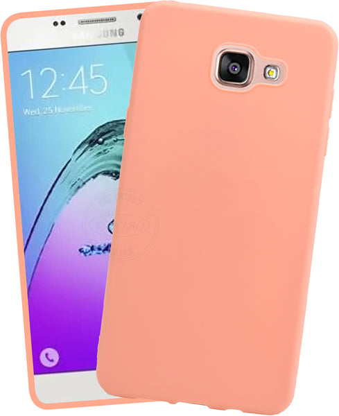 VAKIBO 1.2 MM Thick Peach Coloured Soft TPU Rubber Back Cover Case With Camera Protection Ring Suitable for Samsung Galaxy A510