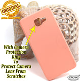 VAKIBO 1.2 MM Thick Peach Coloured Soft TPU Rubber Back Cover Case With Camera Protection Ring Suitable for Samsung Galaxy A510