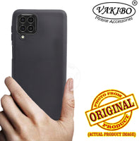 VAKIBO 1.2 MM Thick Black Coloured Soft TPU Rubber Back Cover Case With Camera Protection Ring Suitable for Samsung Galaxy F62