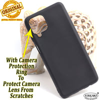 VAKIBO 1.2 MM Thick Black Coloured Soft TPU Rubber Back Cover Case With Camera Protection Ring Suitable for Samsung Galaxy F62