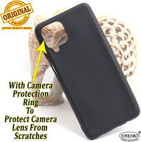 VAKIBO 1.2 MM Thick Black Coloured Soft TPU Rubber Back Cover Case With Camera Protection Ring Suitable for Samsung Galaxy M62