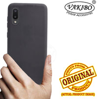 VAKIBO 1.2 MM Thick Black Coloured Soft TPU Rubber Back Cover Case With Camera Protection Ring Suitable for Samsung Galaxy M02