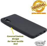 VAKIBO 1.2 MM Thick Black Coloured Soft TPU Rubber Back Cover Case With Camera Protection Ring Suitable for Samsung Galaxy M02