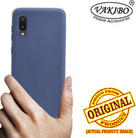 VAKIBO 1.2 MM Thick Blue Coloured Soft TPU Rubber Back Cover Case With Camera Protection Ring Suitable for Samsung Galaxy M02