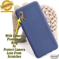 VAKIBO 1.2 MM Thick Blue Coloured Soft TPU Rubber Back Cover Case With Camera Protection Ring Suitable for Samsung Galaxy M02