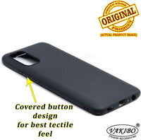 VAKIBO 1.2 MM Thick Black Coloured Soft TPU Rubber Back Cover Case With Camera Protection Ring Suitable for Samsung Galaxy F02s