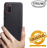 VAKIBO 1.2 MM Thick Black Coloured Soft TPU Rubber Back Cover Case With Camera Protection Ring Suitable for Samsung Galaxy M02s
