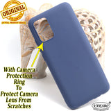 VAKIBO 1.2 MM Thick Blue Coloured Soft TPU Rubber Back Cover Case With Camera Protection Ring Suitable for Samsung Galaxy A02s