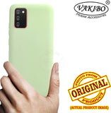 VAKIBO 1.2 MM Thick Pista Green Coloured Soft TPU Rubber Back Cover Case With Camera Protection Ring Suitable for Samsung Galaxy M02s
