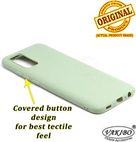 VAKIBO 1.2 MM Thick Pista Green Coloured Soft TPU Rubber Back Cover Case With Camera Protection Ring Suitable for Samsung Galaxy M02s