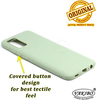 VAKIBO 1.2 MM Thick Pista Green Coloured Soft TPU Rubber Back Cover Case With Camera Protection Ring Suitable for Samsung Galaxy F02s