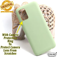 VAKIBO 1.2 MM Thick Pista Green Coloured Soft TPU Rubber Back Cover Case With Camera Protection Ring Suitable for Samsung Galaxy F02s