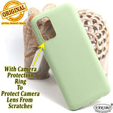 VAKIBO 1.2 MM Thick Pista Green Coloured Soft TPU Rubber Back Cover Case With Camera Protection Ring Suitable for Samsung Galaxy F02s