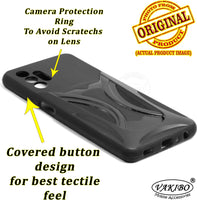 VAKIBO 3D Designer Black Coloured Soft TPU Back Cover Case Suitable for Samsung Galaxy M32 5G