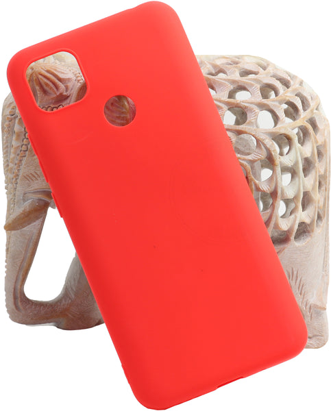VAKIBO Red Coloured Back Cover Case Suitable for Mi Redmi 9