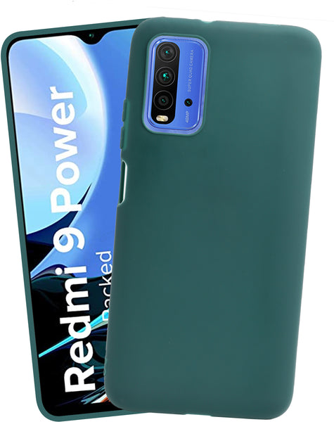 VAKIBO Green Coloured Back Cover Case Suitable for MI Redmi 9 Power