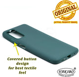 VAKIBO Green Coloured Back Cover Case Suitable for MI Poco M3