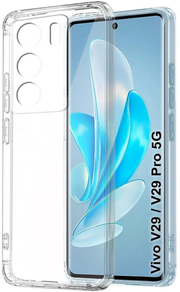 VAKIBO Premium Clear 1.5MM Thick Transparent Soft TPU Rubber Back Cover Case With Camera Protection Suitable for Vivo S17 Pro