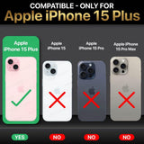 VAKIBO Super Premium Black Border Transparent Case With Corner Protection & Camera Protection Suitable for iPhone 15 Plus