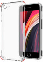 VAKIBO Super Premium Soft TPU Transparent Case With Dustplug,Side Grip,Corner Protection,lanyard Cuts,Camera Protection Suitable for iPhone 8