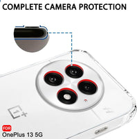 VAKIBO Premium Clear 1.5MM Thick Transparent Soft TPU Rubber Back Cover Case With Camera Protection Suitable for OnePlus 13
