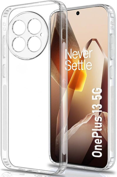 VAKIBO Premium Clear 1.5MM Thick Transparent Soft TPU Rubber Back Cover Case With Camera Protection Suitable for OnePlus 13