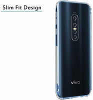 VAKIBO Super Premium Soft TPU Transparent Case With Dustplug,Side Grip,Corner Protection,lanyard Cuts,Camera Protection Suitable for Vivo V17 Pro