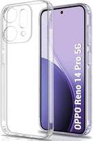 VAKIBO Premium Clear 1.5MM Thick Transparent Soft TPU Rubber Back Cover Case With Camera Protection Suitable for Oppo Reno 14 Pro