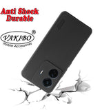 VAKIBO Dotted Black Coloured Made with Silicon Rubber TPU Back Cover Case Suitable for Vivo T1 Pro